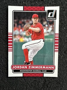 Jordan Zimmermann #178 2015 Donruss Béisbol Cantidad Nacionales de Washington - Imagen 1 de 2