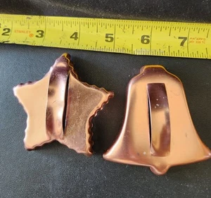 Pair Of Copper Cookie Cutters - Picture 1 of 1