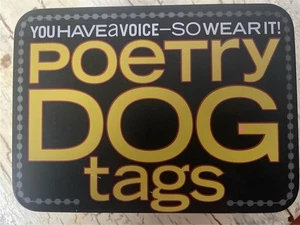 New 250 POETRY DOG TAGS with 2 CHAINS you have a voice wear it free USA ship - Picture 1 of 8