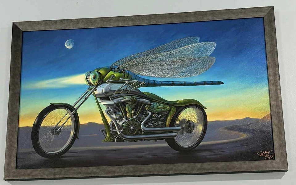 Vladimir Kush "Route 66" edição limitada giclée sobre tela; assinado e numerado - Imagem 1 de 1