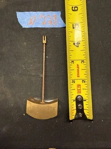 (N227) Antiguo Reloj de Manto Francés Péndulo de Latón 4.25"... 93 Gramos - Imagen 1 de 9