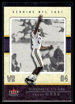2002 Fleer Genuine Randy Moss Minnesota Vikings #7 - Image 1 of 2