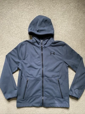 Chaqueta Under Armour Storm para niños talla L suelta ColdGear cremallera con capucha caparazón suave Foto 1 de 4