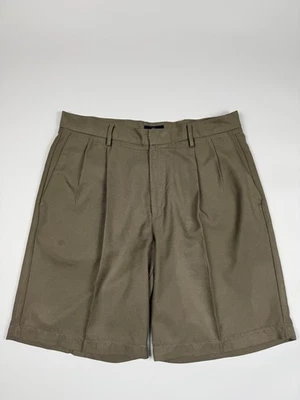 Pantalones cortos de golf Dockers para hombre 32 verde gris salvia plisados Foto 1 de 4
