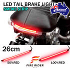For Most Motorcycles 10" 75Pcs Led Smoke Strips Rear Brake Tail Red Light