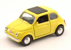 Modellino auto scala 1:32 FIAT 500 F 500 epoca modellismo automodelli giallo new - Foto 1 di 1