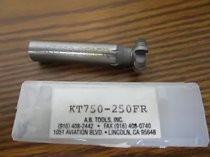 A.B. "HERRAMIENTAS KT750-250FR 3/4""dia x 1/4"" radio completo ranura con punta de carburo - Imagen 1 de 2