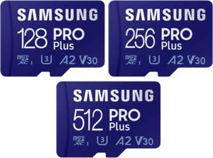 Samsung Micro SD Pro Plus (New) 180MB/s Flash Memory Card 128GB 256GB 512GB - Photo 1 sur 10