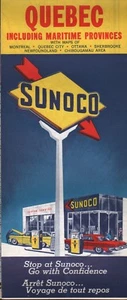 1962 Sunoco Road Map: Quebec including Maritime Provinces NOS - Picture 1 of 1