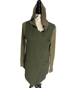 Free people green hooded jacket small - Picture 1 of 8
