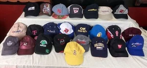 Lote 24 Sombreros de Béisbol Lote Mixto Yankees Goodyear Uniformes de Trabajo Revendedor Usados - Imagen 1 de 9