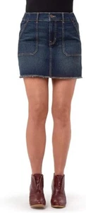 Junior Girls Denim Skirt (Dark Denium, 2XL (19) - Picture 1 of 3