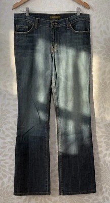 Pantalones de mezclilla para mujer David Kahn 10 Lauren Bootcut tiro bajo estructurados de peso pesado Foto 1 de 4