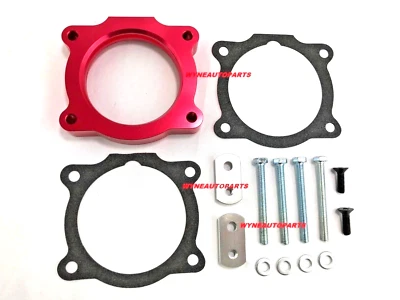 Espaciador de cuerpo de acelerador rojo compatible con ISUZU I-280 L4 2006 2,8 L / ISUZU I-350 L5 3,5 L Foto 1 de 4