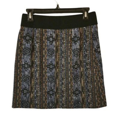 Nueva minifalda Etcetera $195 para mujer talla 0 multicolor suroeste azteca línea A Foto 1 de 4
