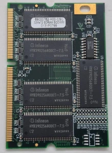 PNY TECHNOLOGIES 69000782-H00-CSC; 256MB ECC 144-Pin SoDimm MEMORY MODULE - Picture 1 of 3
