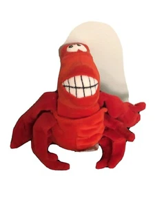 Disney Store Little Mermaid Sebastian Red Crab 8” Bean Bag Plush Stuffed Toy - Picture 1 of 7