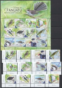 FT 2012 VANUATU AVES FAUNA MICHEL 104 EUROS #1464-75 SH+SET MNH - Imagen 1 de 1