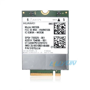 Unlocked HUAWEI ME936 LTE 4G HP SPS:755529-001 Mobile Broadband WWAN Module Card - Picture 1 of 5