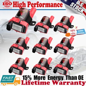 Set of 8 Ignition Coil For Chevy Silverado GMC Sierra Yukon 4.8L 5.3L 6.0L D585 - Picture 1 of 13