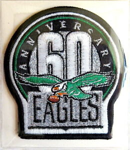 PHILADELPHIA EAGLES 60th ANNIVERSARY NFL TEAM PATCH Willabee & Ward  PATCH ONLY