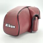 [Exc+5] NIKON CF-22 Camera Leather Case RED For F3 F3HP F3T F3P From JAPAN
