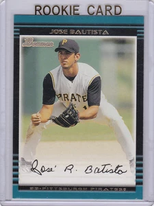 JOSE BAUTISTA ROOKIE 2002 Bowman RED HOT RC Baseball Card TORONTO BLUE JAYS! - Picture 1 of 2