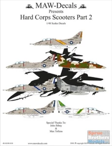 MAW48018 1:48 MAW Decals - TA-4J TA-4F Skyhawk 'Hard Corps Scooter' Part 2 - Picture 1 of 1
