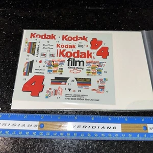 Juego de calcomanías de película 1/25 NASCAR Stock Car Chevrolet Kodak #4 - Imagen 1 de 8