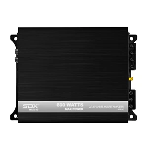 SDX Audio 600 Watt 2-Channel to Mono Amplifier Car Stereo Bridgeable Amp 2 Ohm - Picture 1 of 7