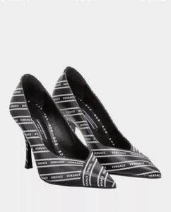 Versace Nastro Leather Pumps (Size 38 - US Women's 8) NIB - Bild 1 von 9