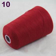 Sale 100g Cone Soft 100% Cashmere Hand Knitting Crochet Wrap Scarf Yarn Dark Red