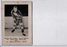 William "Billy" Goold 1951-52 Hockey card, Bedard & Donaldson (Laval Dairy) QSHL