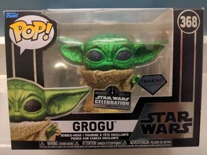 Funko Pop Star Wars Celebration Anaheim 2022 Mandalorian Grogu Diamond Ed. - Imagen 1 de 1