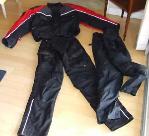 XL 38 Olympia 3 Piece Motorcycle Suit CE Armored Thermal Liner Waterproof Vented - Picture 1 of 17