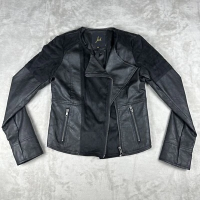 Chaqueta Jack By BB Dakota Mujer Extra Pequeña Negra Imitación Cuero Motociclista Retro Y2K Foto 1 de 4