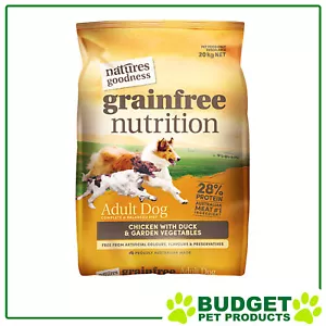 Natures Goodness Grain Free Chicken Duck And Garden Vegetables Dry Dog Food 20kg - Picture 1 of 1