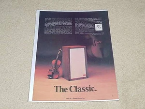 Acoustic Research AR-3a Speaker Ad, 1971, 1 pg, Rare - Picture 1 of 1