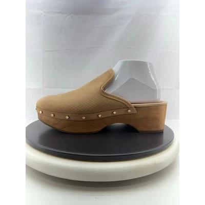 Женские сабо Dolce Vita Closen размер 10 с заклепками цвет верблюд нубук без шнуровки Mule - Изображение 1 из 4