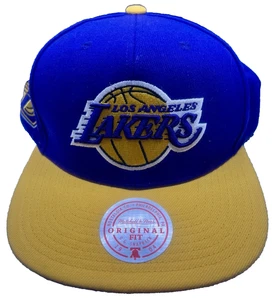 Los Angeles Lakers - Gorra gorra ajustable con cierre a presión de la era Mitchell & Ness - Imagen 1 de 4