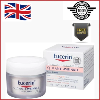 Eucerin Q10 Anti-Wrinkle Face Cream Unscented Sensitive Skin 1.7oz - Image 1 of 2