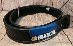 Bianchi AccuMold Elite Model 7960 Blk Sam Browne 2.25" Gun Belt Size 48/50 "NEW" - Picture 1 of 3