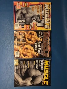 MUSCLE MEDIA bodybuilding magazine ARNOLD SCHWARZENEGGER Lot Of 3 1996-97 - Imagen 1 de 3