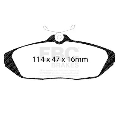 Pastillas de freno EBC Brakes DP31164C Redstuff cerámica bajo polvo Foto 1 de 4