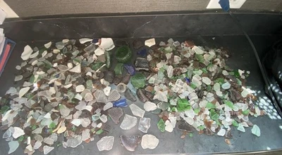 Colección de vidrio y cerámica de mar de Maine 10 libras genuino océano caído cerca de Acadia Foto 1 de 3