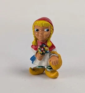 1980's 3 Little Pigs Vintage Little Red Riding Hood Figure Disney - Picture 1 of 2