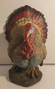 Burton+BURTON statuina tacchino colorata invecchiata, altezza 9 3/4" nuova - Foto 1 di 13