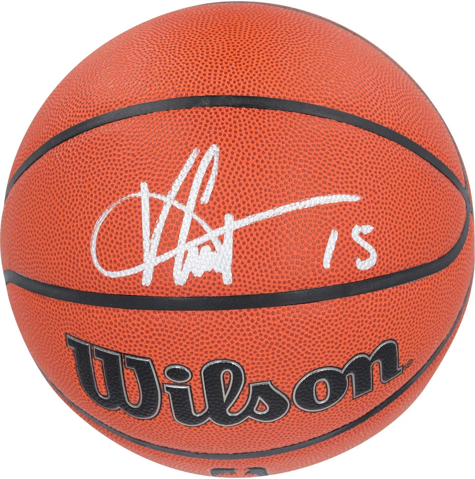 Baloncesto interior/exterior auténtico firmado por Wilson Vince Carter Toronto Raptors Foto 1 de 3