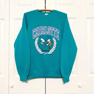 Vintage Charlotte Hornets Sweatshirt XL Crewneck 1988 Inaugural Season NBA Logo - Bild 1 von 8