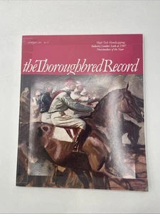The Thoroughbred Record Magazine Horse Racing January, 1987-Study Jockeys Horses - Picture 1 of 4